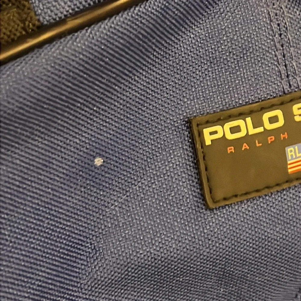 Polo Sport Ralph Lauren Vintage Duffel Duffle Bag Travel Gym blue 90s